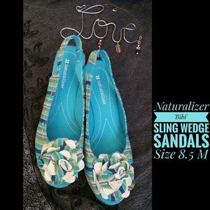 NEW 'Bibi' Naturalizer Wedge Peep-toe Sandals